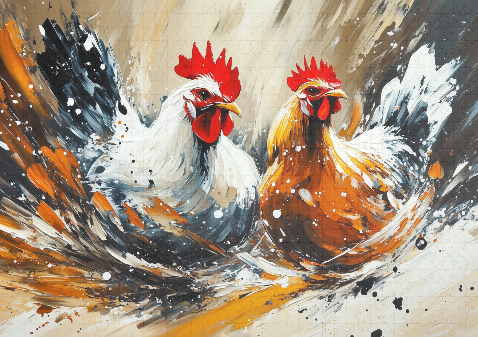 raxxa Premium-Puzzle: Schrei der Hühner - Image 2