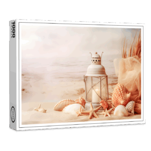 raxxa Premium-Puzzle: Küste im goldenen Licht