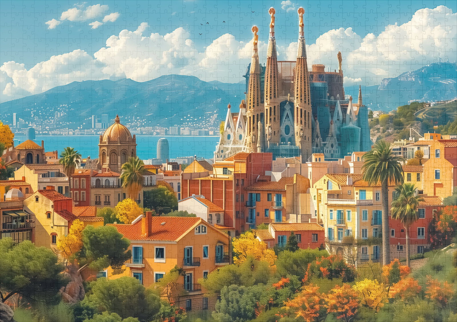 raxxa Premium-Puzzle: Barcelona - Imagen 2