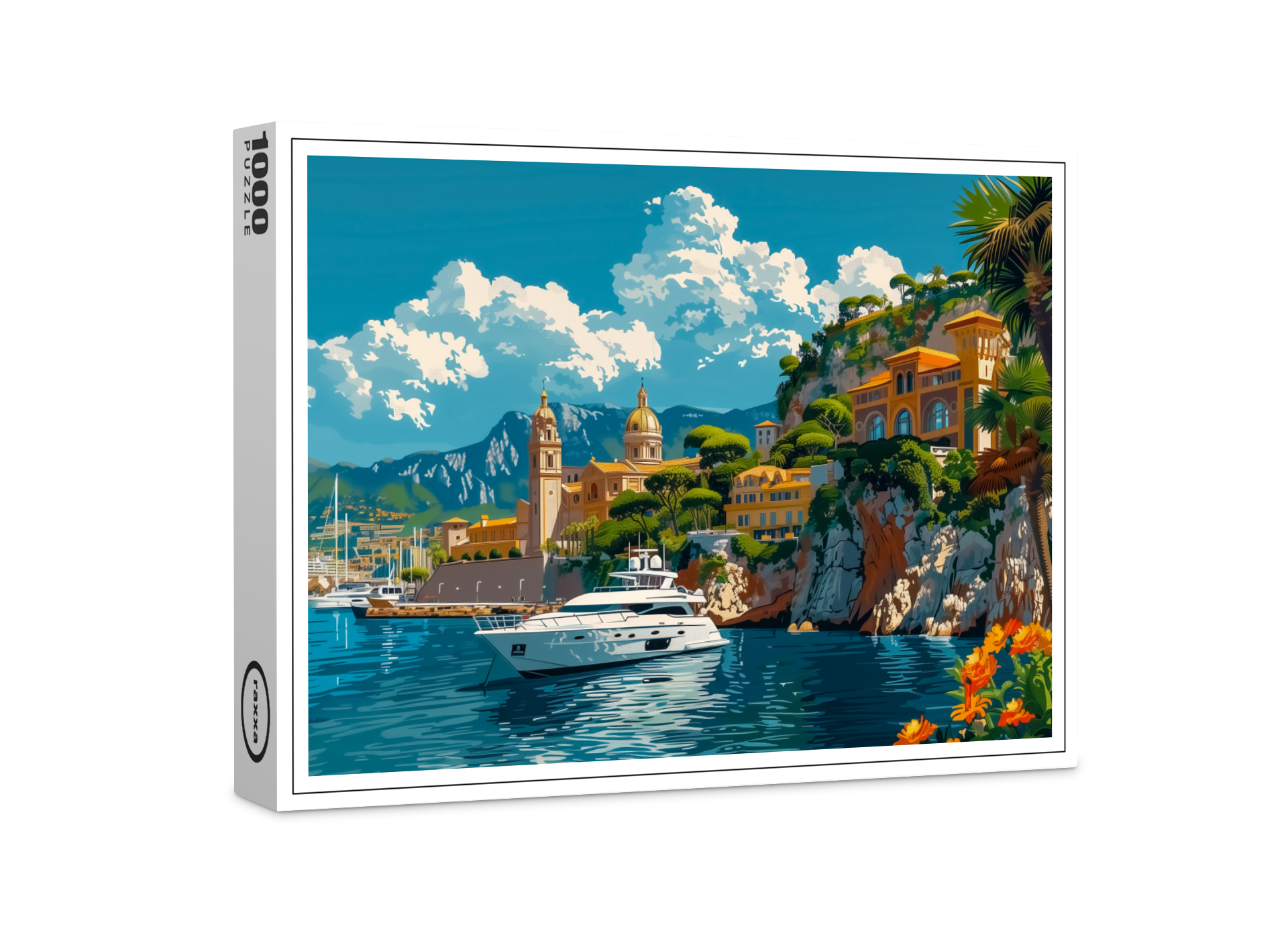 raxxa Premium-Puzzle: Hafen-Monaco