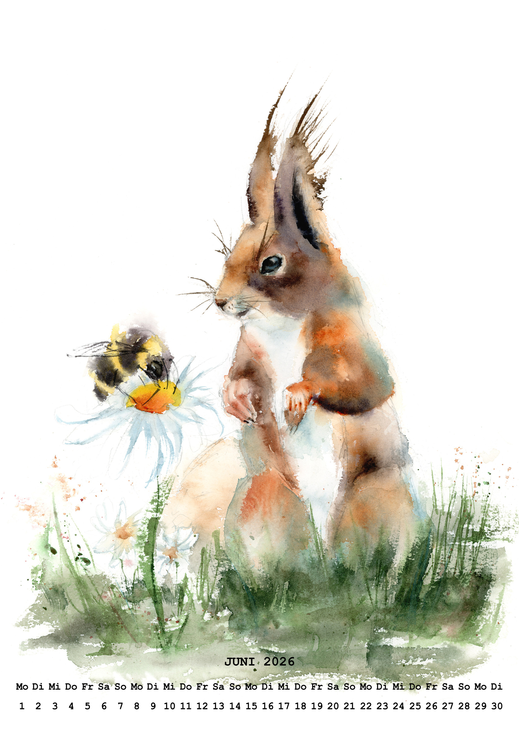 raxxa Premium-Monatskalender Animals 2026 – Bild 8