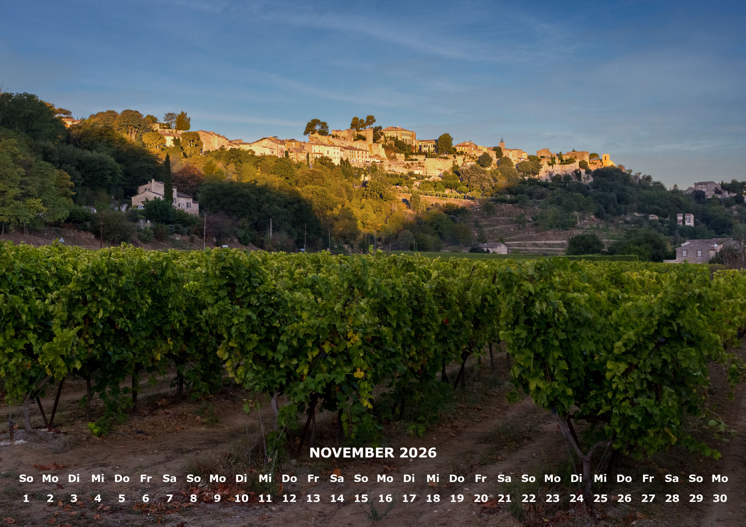 raxxa Premium-Monatskalender Dörfer der Provence 2026 – Image 13