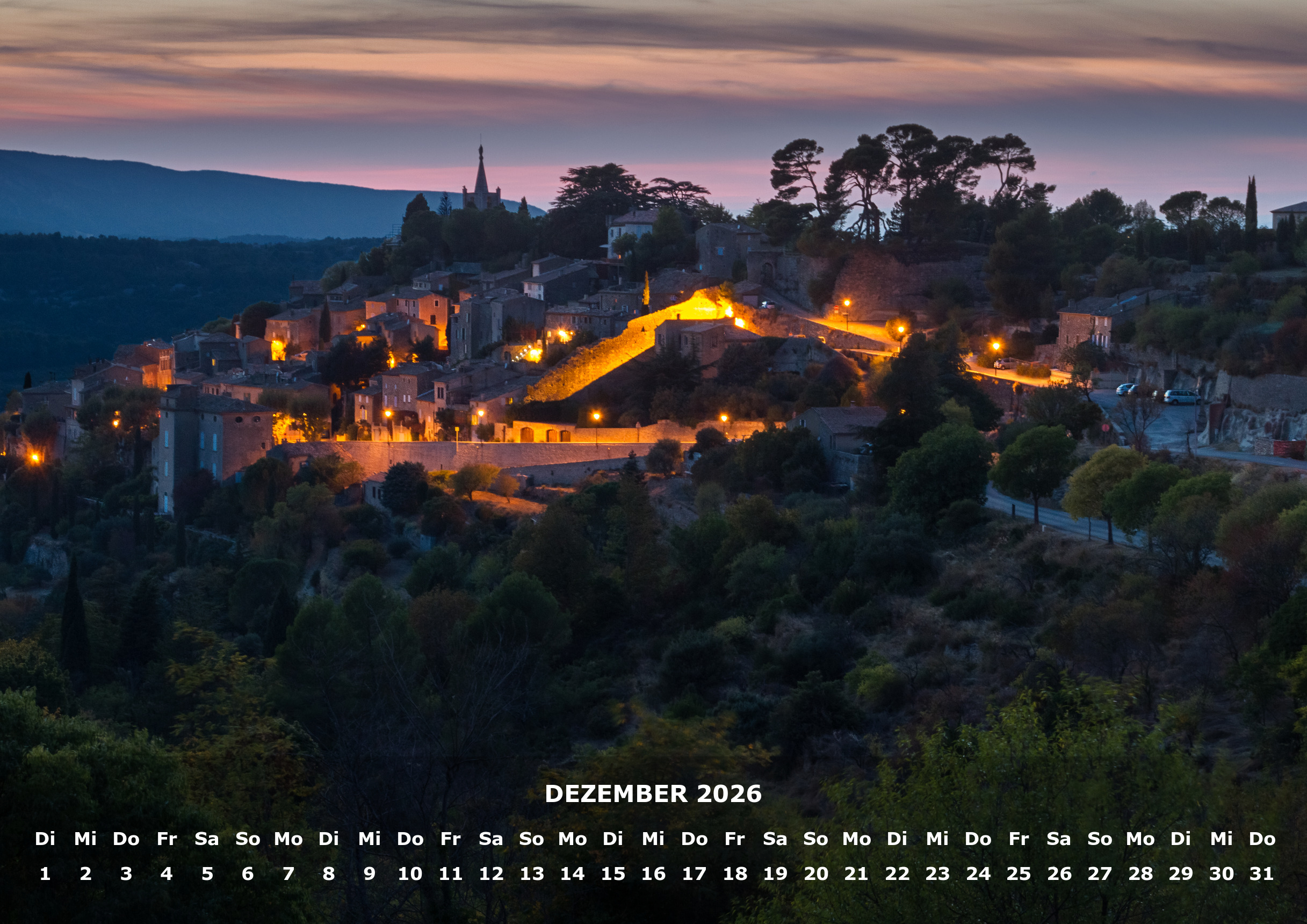 raxxa Premium-Monatskalender Dörfer der Provence 2026 – Image 14