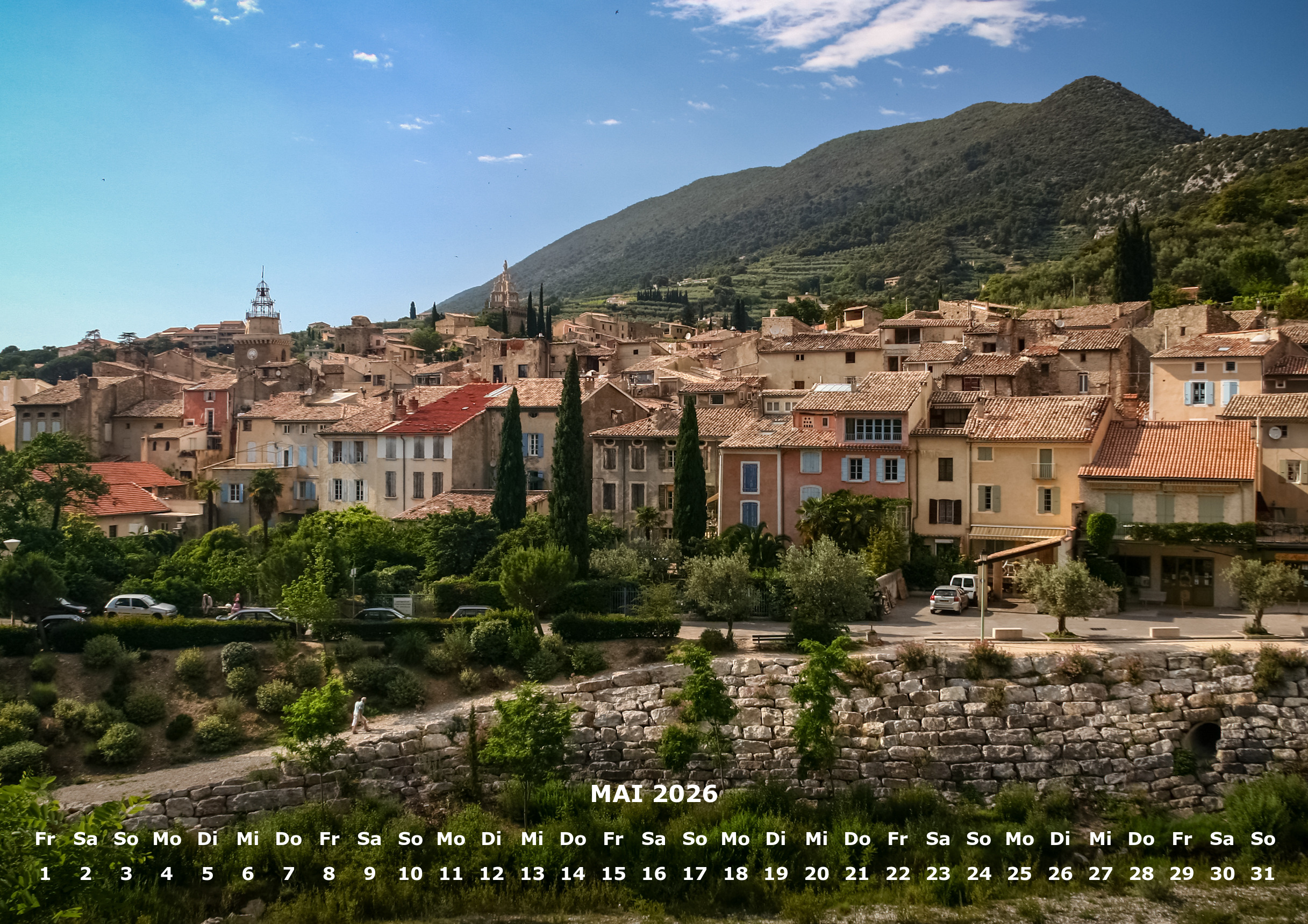 raxxa Premium-Monatskalender Dörfer der Provence 2026 – Image 7