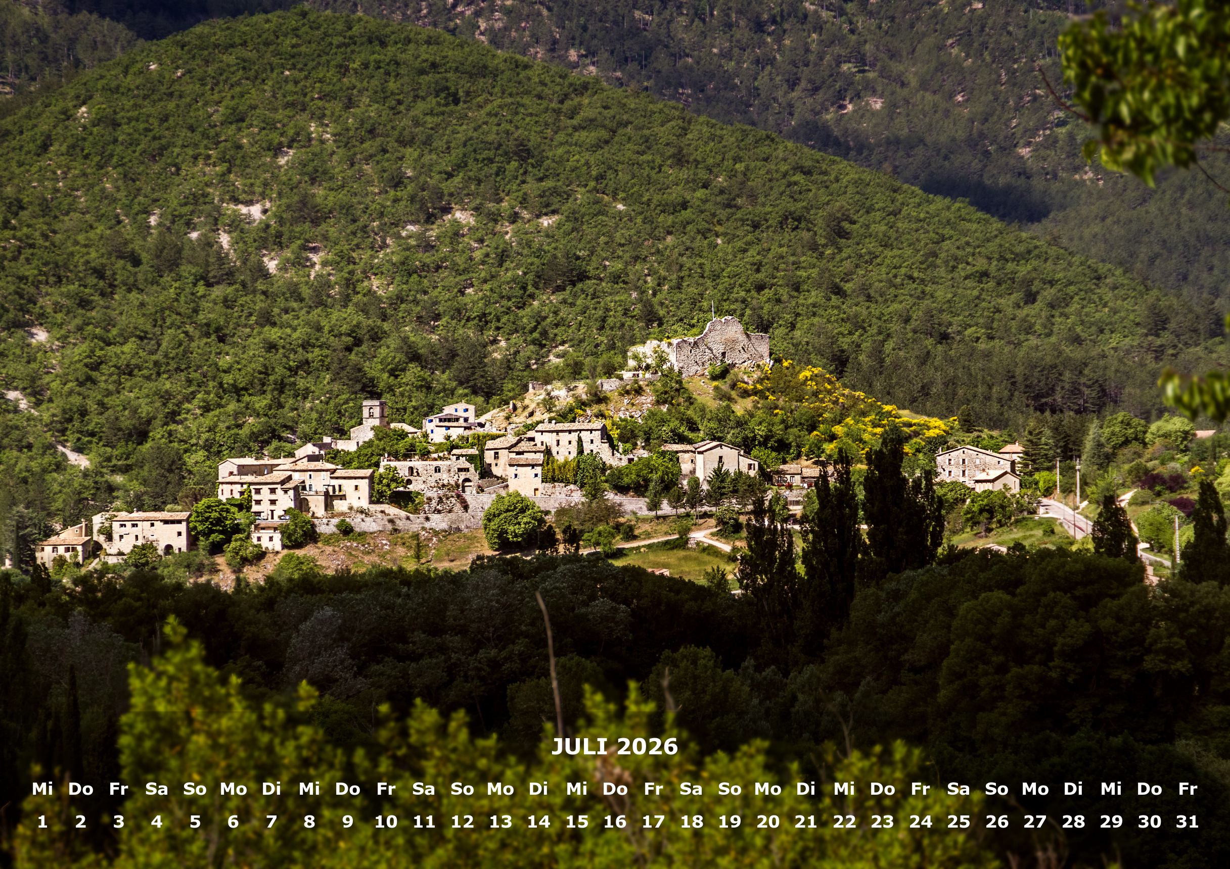 raxxa Premium-Monatskalender Dörfer der Provence 2026 – Image 9