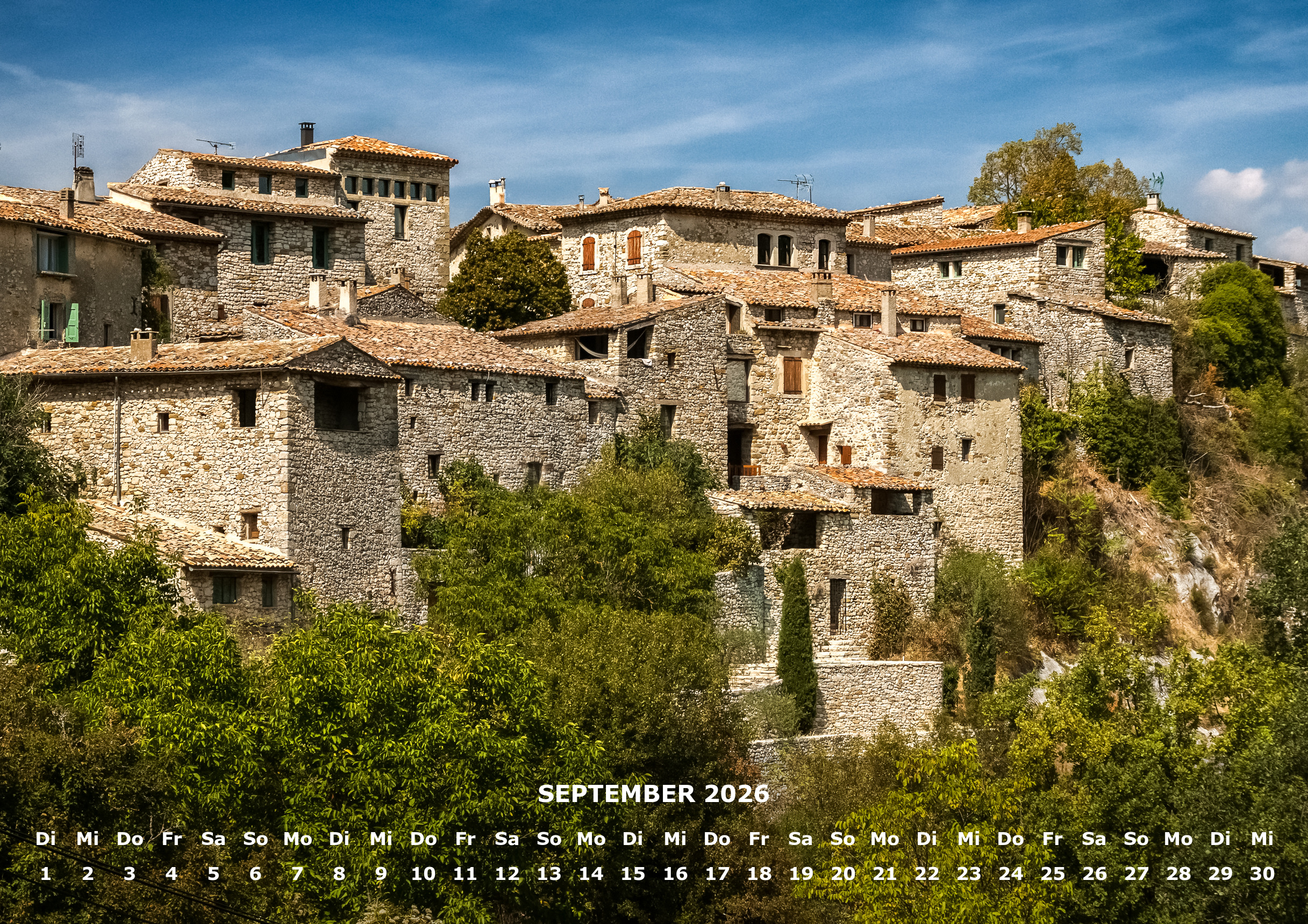 raxxa Premium-Monatskalender Dörfer der Provence 2026 – Image 11