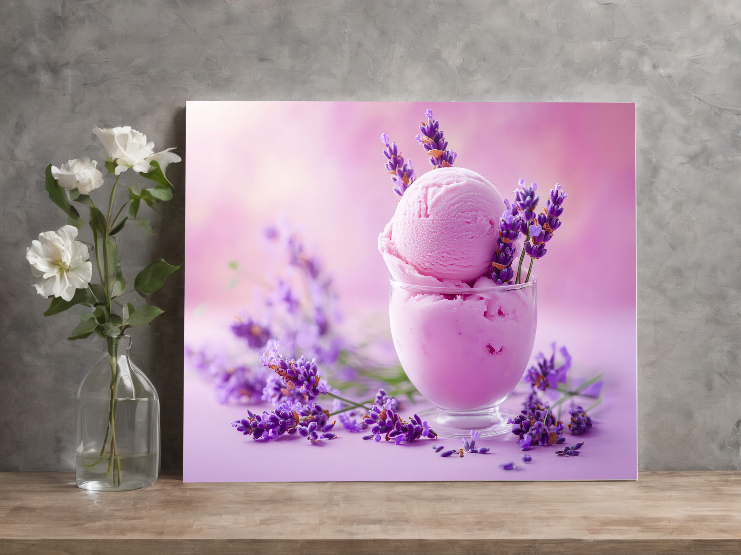 raxxa Canva: Lavendeleis auf rosigem Blütentraum - Image 2