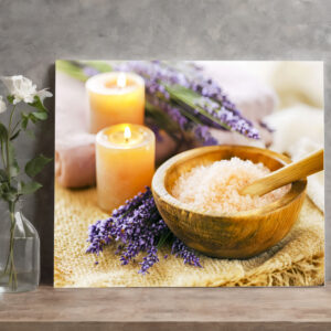 raxxa Canva: Lavendel, Kerzenlicht und Badesalze