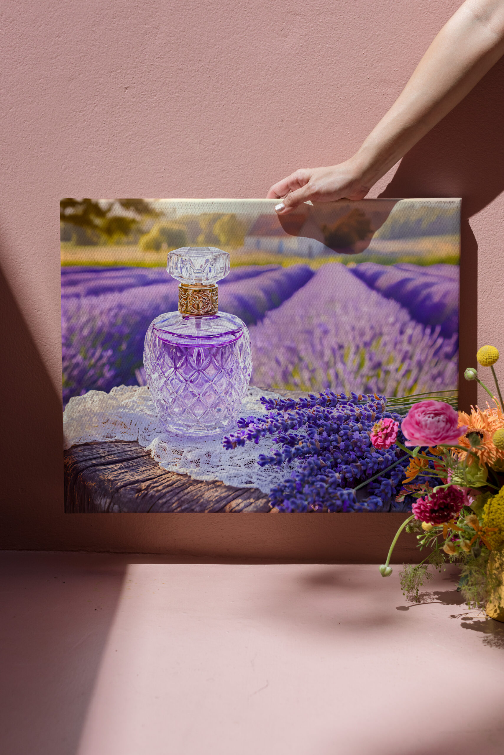 raxxa Canva: Lavendelparfüm am Rand der Felder