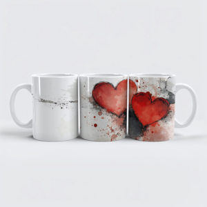 raxxa Premium-Tasse: Aquarell Herzkunst