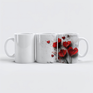 raxxa Premium-Tasse: Romantische Herzen