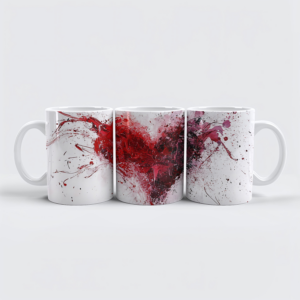 raxxa Premium-Tasse: Abstrakte Herzkunst