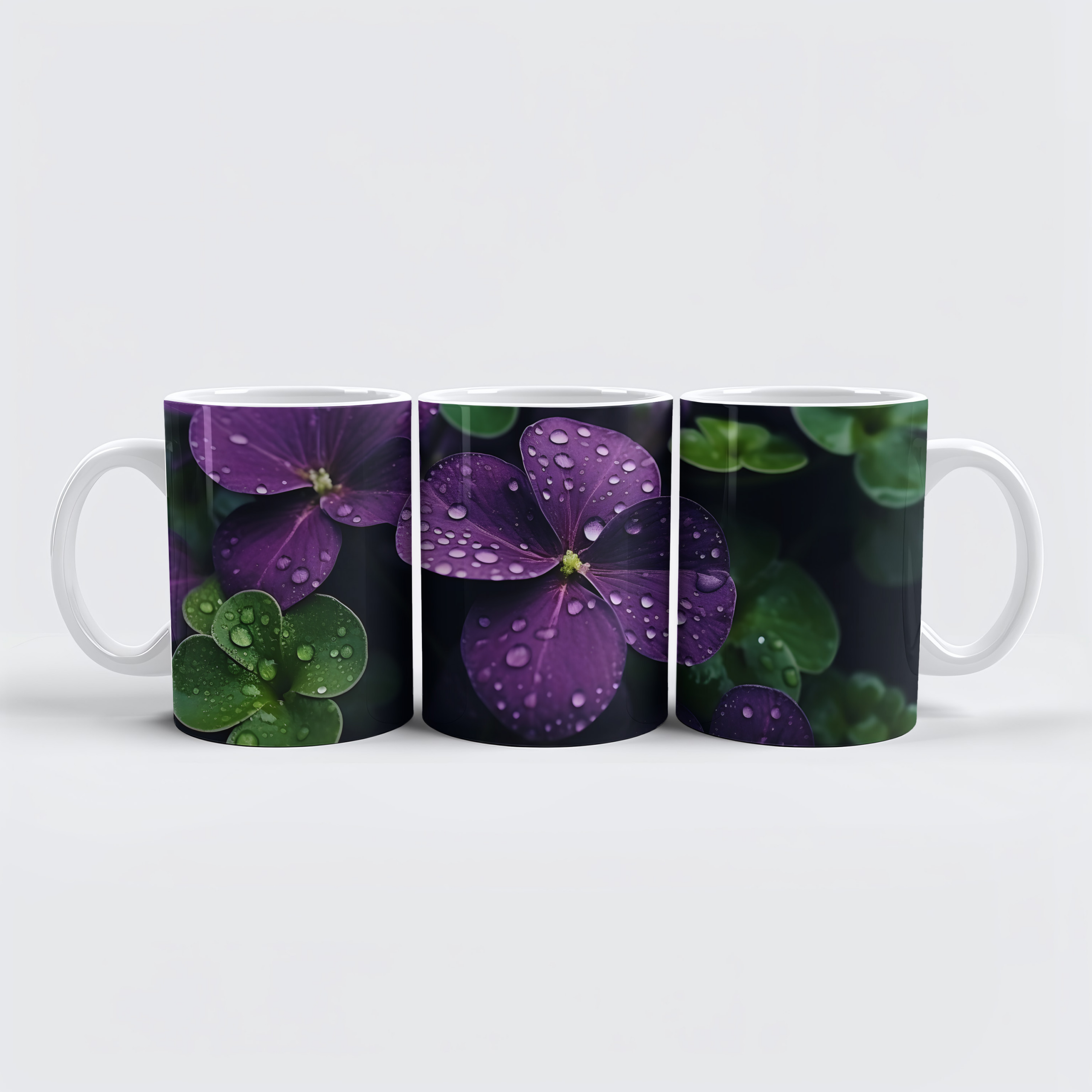 raxxa Premium-Tasse: Klee im Regen