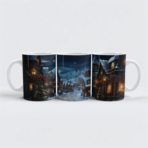 raxxa Premium-Tasse: Winterzauber Dorf