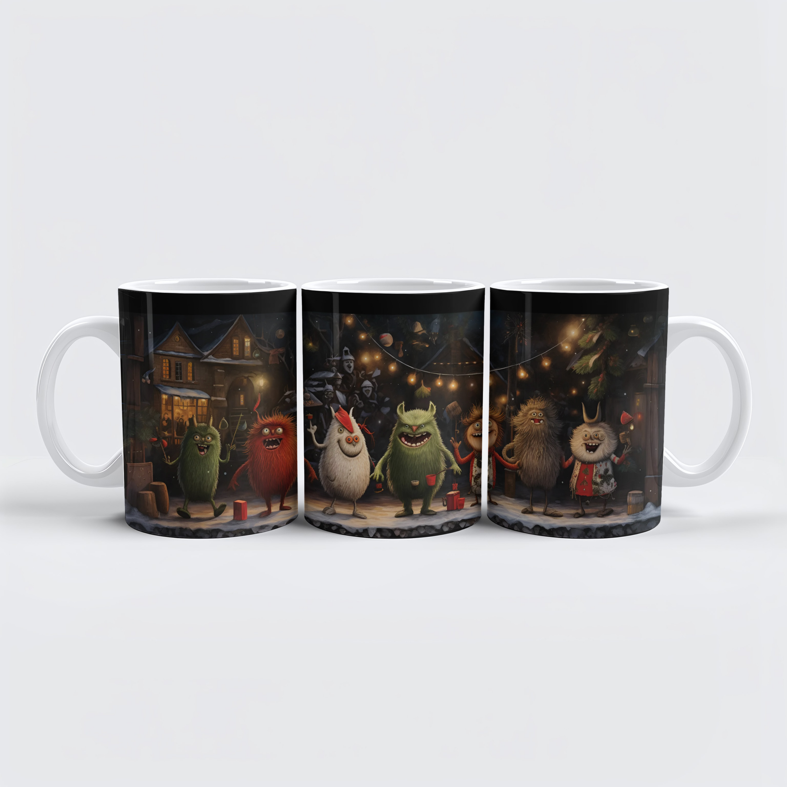raxxa Premium-Tasse: Whimini Monster Funny Family