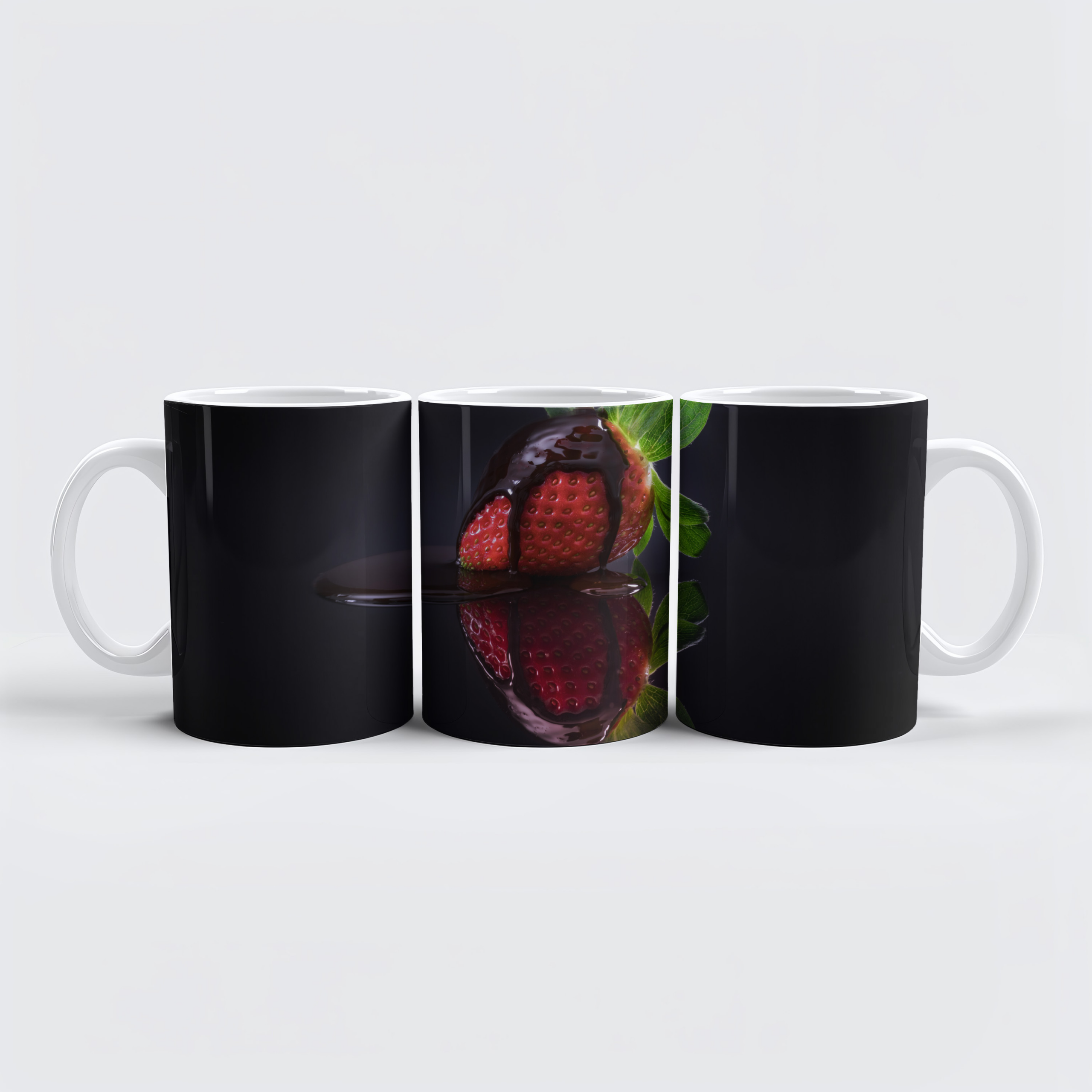 raxxa Premium-Tasse: Erdbeere mit Schokolade