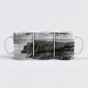 raxxa Premium-Tasse: Sandstrand am Atlantik