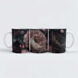 raxxa Premium-Tasse: Dark Moody Flowers V