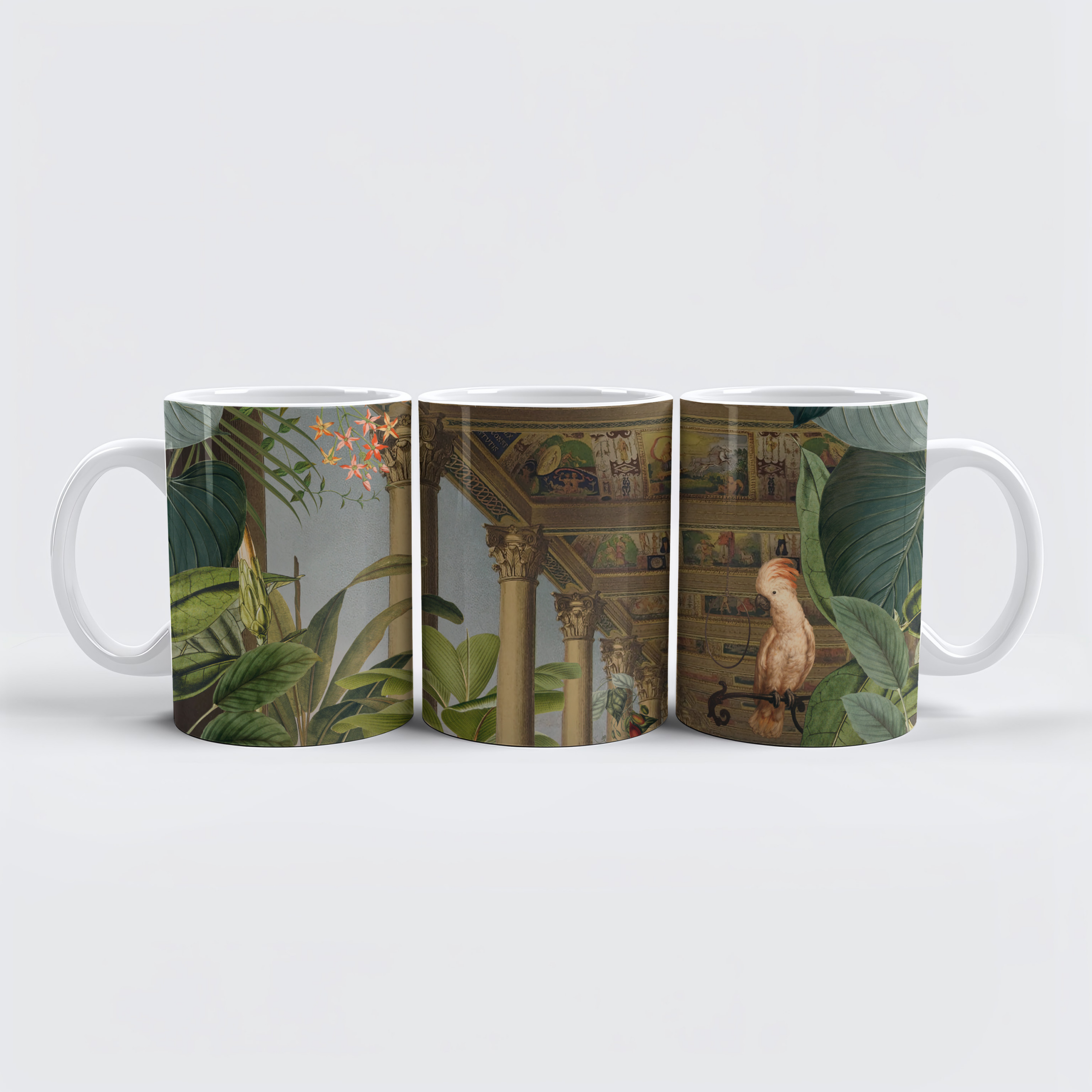 raxxa Premium-Tasse: Lost jungle place wiht peacocks 2