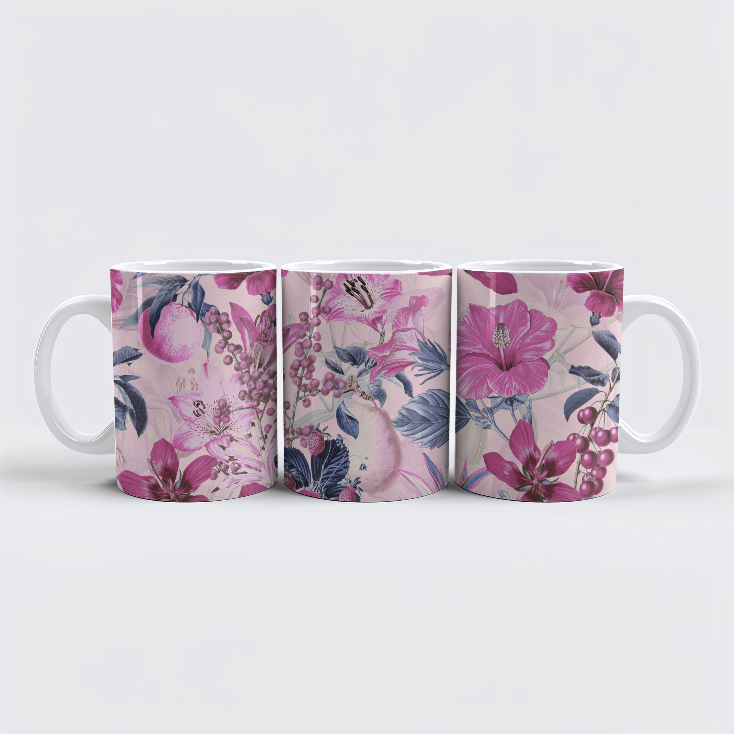 raxxa Premium-Tasse: Flowers Fuchsia Pink