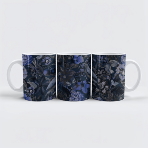 raxxa Premium-Tasse: Moody Bird Jungle Blue