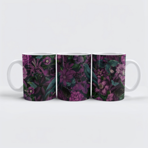 raxxa Premium-Tasse: Moody Bird Jungle Purple