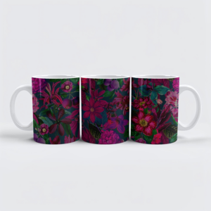 raxxa Premium-Tasse: Moody Flower Jungle Pink