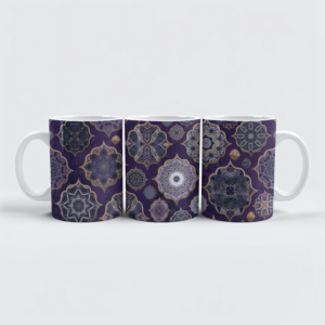raxxa Premium-Tasse: Moroccan Tiles Vintage Elegance Purple