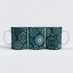 raxxa Premium-Tasse: Moroccan Tiles Vintage Elegance Turquoise
