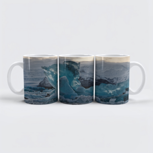 raxxa Premium-Tasse: Abendlicht mit Eisformationen