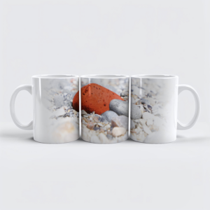 raxxa Premium-Tasse: Steinstrand auf Helgoland