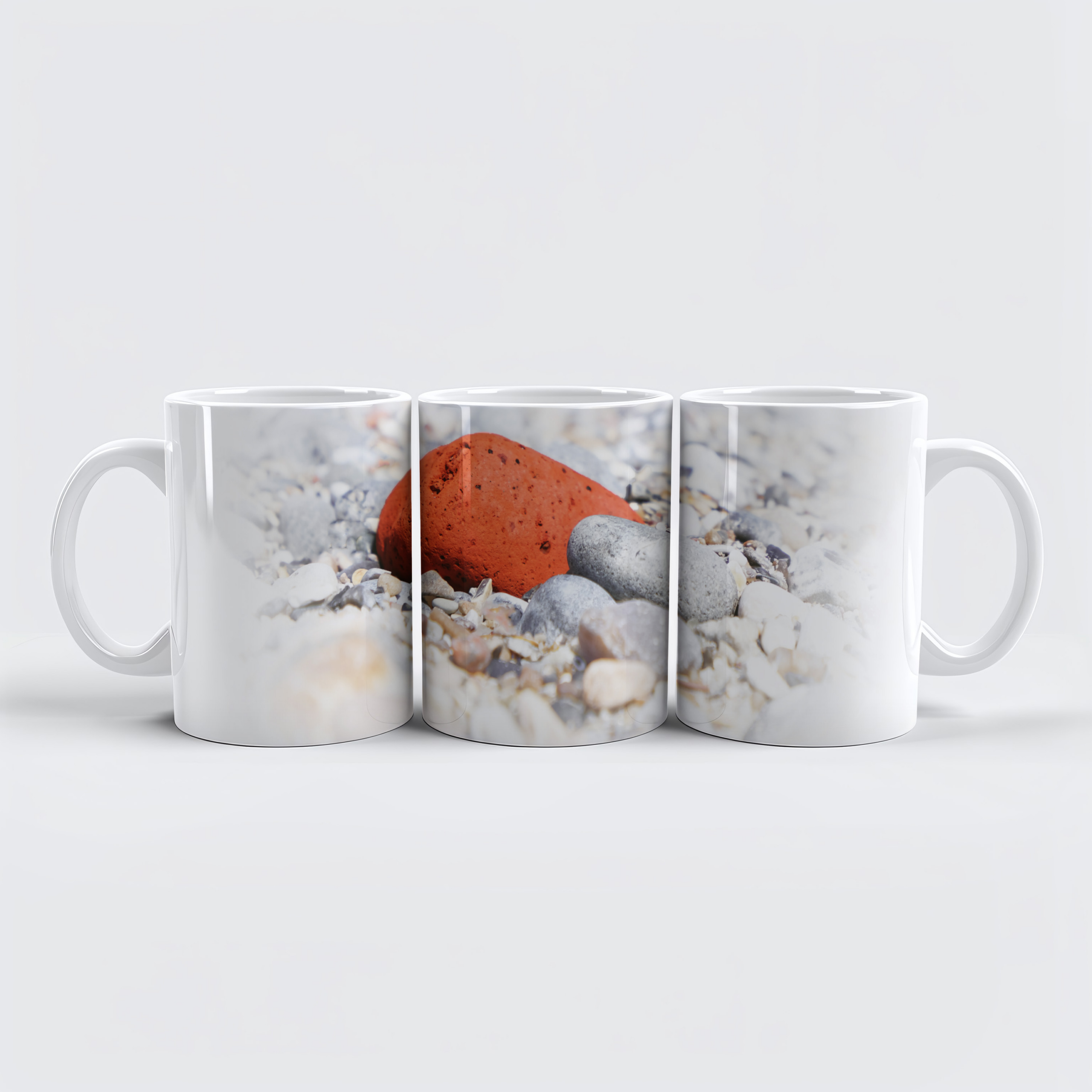 raxxa Premium-Tasse: Steinstrand auf Helgoland