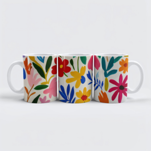 raxxa Premium-Tasse: Retro Midcentury Modern Matisse Blumengarten