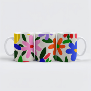 raxxa Premium-Tasse: Buntes florales Muster im Matisse-Stil