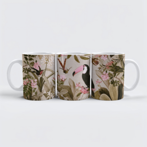 raxxa Premium-Tasse: Toucan und tropische Vögel im exotischen Dschungel