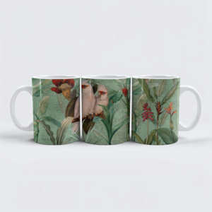 raxxa Premium-Tasse: Exotischer Kakadu Dschungel Garten