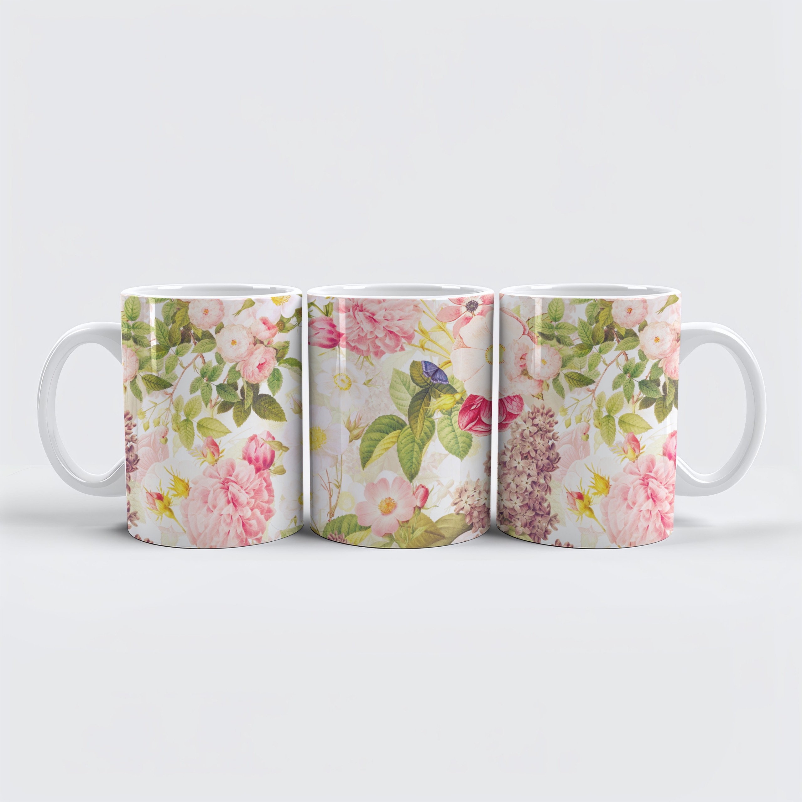 raxxa Premium-Tasse: Antike Rosen- Erinnerungen an vergangene Eleganz