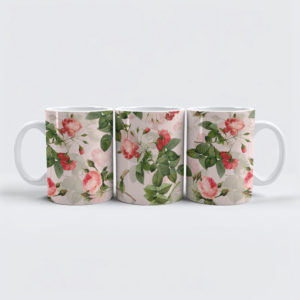 raxxa Premium-Tasse: Verwobene Rosen- Kunst aus einer anderen Zeit