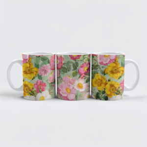 raxxa Premium-Tasse: Historische Rosenmalerei- Zeitlose Schönheit