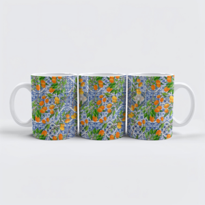 raxxa Premium-Tasse: Exotische Fliesenkunst- Ein mediterraner Traum