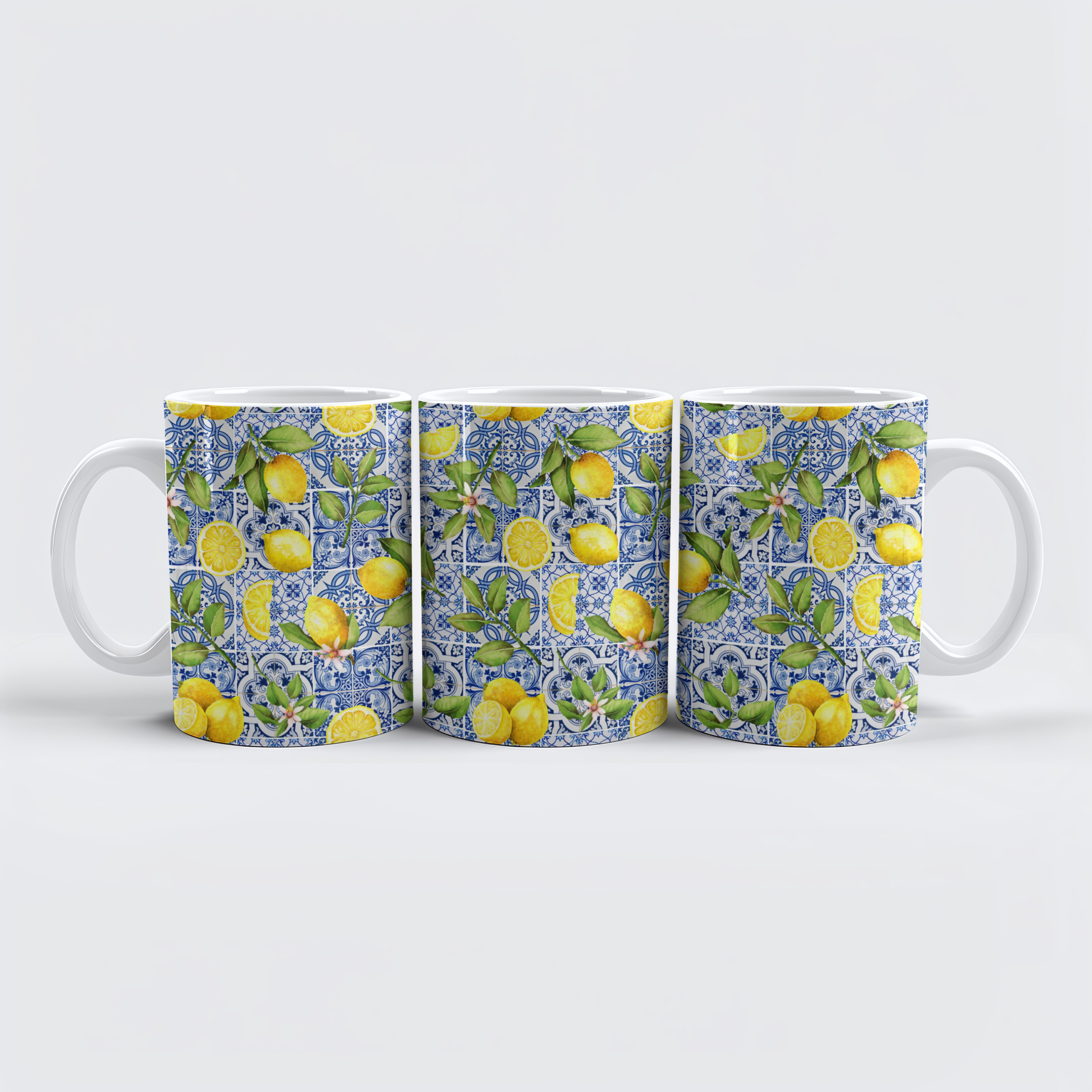 raxxa Premium-Tasse: Mediterrane Exotik auf Fliesen verewigt