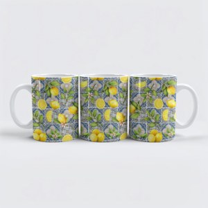 raxxa Premium-Tasse: Exotische Fliesenkunst- Ein mediterraner Traum