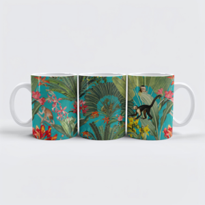raxxa Premium-Tasse: Naturzauber vergangener Epochen- Tropisches Vintage-Design