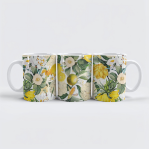 raxxa Premium-Tasse: Magie der Tropen- Magnolia Vintage-Blumen und Früchte