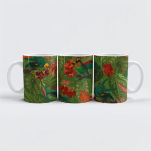 raxxa Premium-Tasse: Üppiger Grüner Vintage Dschungel