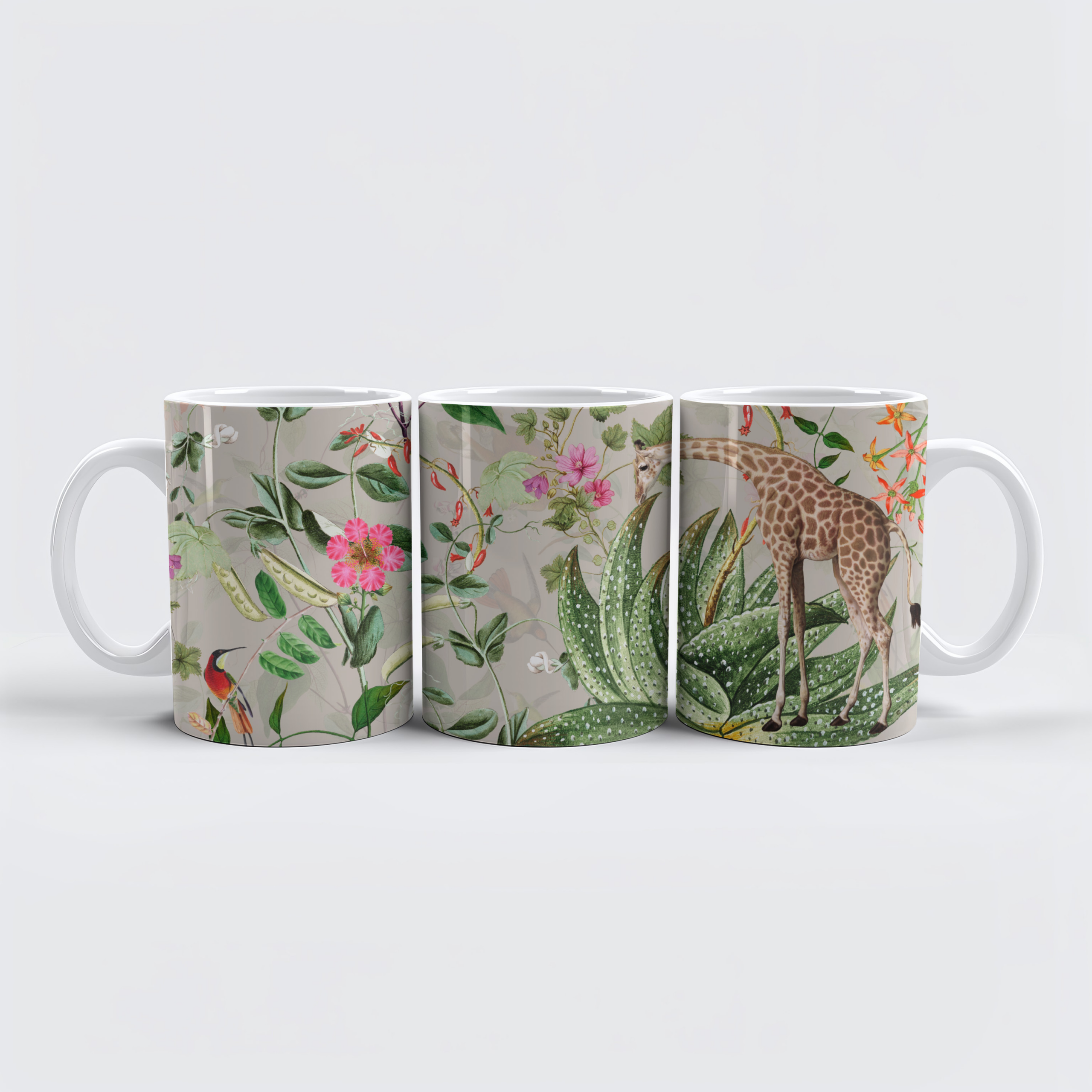 raxxa Premium-Tasse: Tropische Zeitreise- Vintag Afrika Safari Design