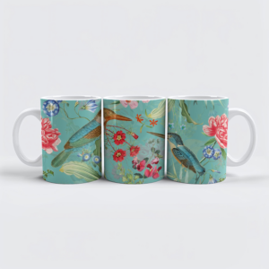 raxxa Premium-Tasse: Kingfisher-Charme im Dschungel- Vintage-Design