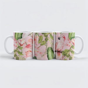 raxxa Premium-Tasse: Rosa Kakadu Paradies