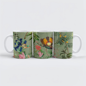 raxxa Premium-Tasse: Paradies Vögel im Vintage Garten