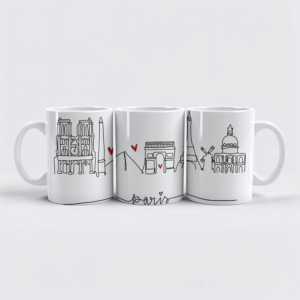 raxxa Premium-Tasse: Skyline Paris